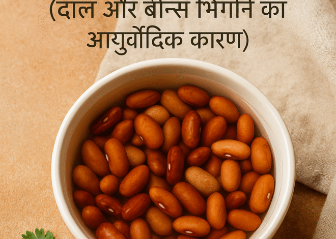 Ayurveda Wisdom: Why Soaking Beans is Essential for Health (दाल और बीन्स भिगोने का आयुर्वेदिक कारण)